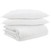 vidaXL Segas komplekts ar spilvenu 3 pcs Balts Dūnu spalva