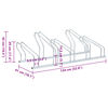 vidaXL velosipēdu statīvs, 5 velosipēdiem, cinkots tērauds