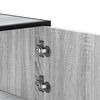 vidaXL Highboard Grey Sonoma 68x35x106,5 cm Engineered Wood and Metal