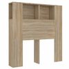 vidaXL gultas galvgalis ar plauktu, ozolkoka krāsa, 100x18,5x102,5 cm