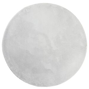 vidaXL paklājs HUARTE, īsa spalva, mīksts, mazgājams, pelēks, &Oslash; 120 cm