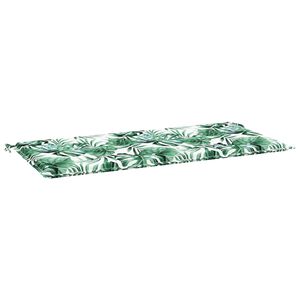 vidaXL Krēsla spilventiņ&scaron; Oksforda audums Lapu raksts 100 x 50 x 3 cm