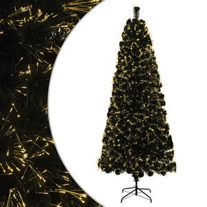 vidaXL Optiskās &scaron;ķiedras Ziemassvētku egle 180 cm 24 LED Silti balts