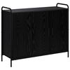 vidaXL Puse Melns ozols 97 x 33 x 81 cm Inženierijas koks