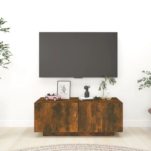 vidaXL TV skapītis, ozolkoka krāsa, 100x35x40 cm, inženierijas koks