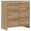 vidaXL Puse Artisan Ozols 75 x 33 x 80 cm Inženierijas koks
