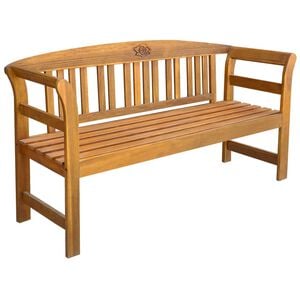vidaXL dārza sols, 157 cm, akācijas masīvkoks
