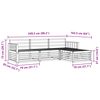 vidaXL Āra dīvānu komplekts 4 pcs Dabiska Cietā akācijas koks