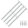 Regulējama logu dro&scaron;ības reste ar 4 stieņiem, 700 - 1050 mm