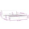 vidaXL gultas rāmis, Dover, brūns, 200x200 cm, mākslīgā āda