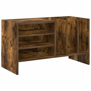 vidaXL Pla&scaron;u skapis Dūmaka ozols 78.5 x 35 x 45 cm Inženierijas koks