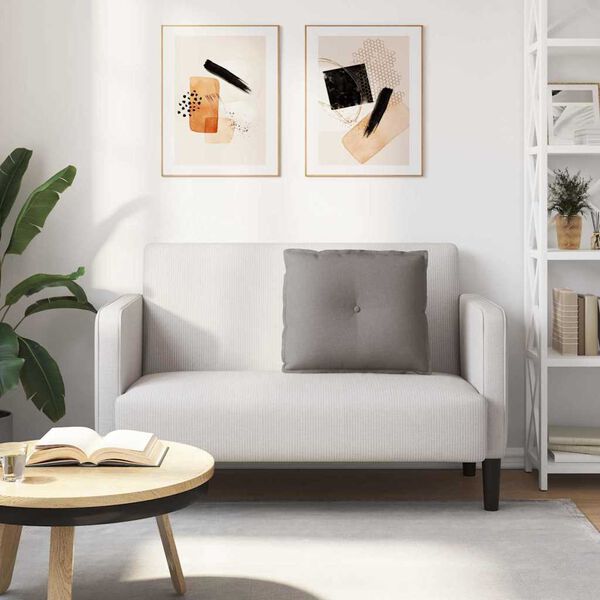 vidaXL Atpakaļ spilvens Pelēkbrūna 60 x 19 x 50 cm audums