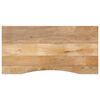 vidaXL galda virsma ar izliekumu, 120x60x2,5 cm, mango masīvkoks