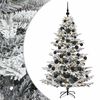 vidaXL Mākslīgā Ziemassvētku egle ar bumbiņu 150 cm 150 LED
