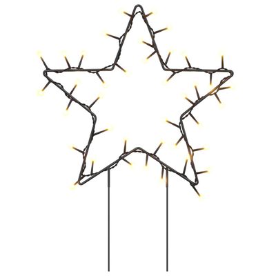 vidaXL Ziemassvētku gaismas dekors, zvaigznes forma, 3 gab., 50 LED