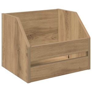 vidaXL Vinila albumu kaste Artisan Ozols 38 x 30 x 29 cm