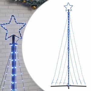 vidaXL LED Ziemassvētku eglīte 447 LED Zila 250 cm