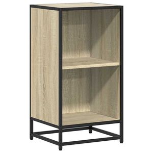 vidaXL grāmatu plaukts, ozolkoka krāsa, 40x35x76 cm, inženierijas koks