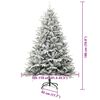 vidaXL Mākslīgais iepriek&scaron; apgaismotais Ziemassvētku koks ar bumbu komplektu