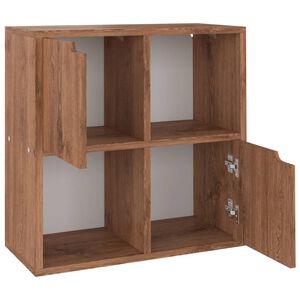 vidaXL grāmatplaukts, ozolkoka krāsa, 60x27,5x59,5cm inženierijas koks