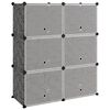vidaXL apavu plaukts, melns, 84,5x31x93,5 cm, plastmasa
