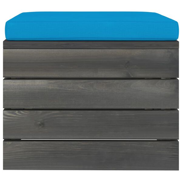 vidaXL 11-daļīgs dārza pale&scaron;u mēbeļu komplekts ar matračiem, priede