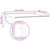 vidaXL Rokas izvelkama markīze Krēmkrāsa 2,5 x 2 m