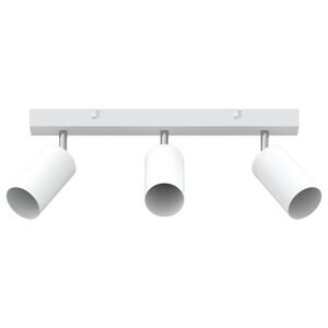 vidaXL Griestu prožektors ar prožektoriem Balts 38 x 6 x 16 cm Metāla