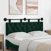 vidaXL Karājo&scaron;s galvgalis Tum&scaron;i zaļ&scaron; 130 x 55 x 7 cm Samts