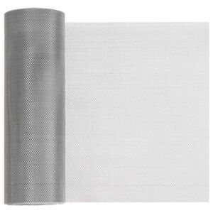 vidaXL Tīkls 20 x 1000 cm 30 Mesh Nerūsējo&scaron;ā tērauda 201 Sudraba