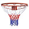 vidaXL basketbola grozs ar tīklu, oranžs, 45 cm