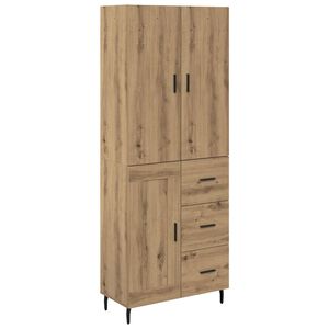 vidaXL Augstais skapītis 2 gab. Artisānā ozols 69,5 x 34 x 180 cm