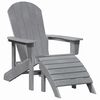 vidaXL Adirondack krēsls Gai&scaron;i pelēks 82 x 74 x 92 cm HDPE