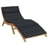 vidaXL Saules atpūtas spilvens Melna 178 x 60 x 4 cm Oksfordas audums