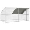 vidaXL Vistu būris ar 1 durvīm 2 gab. Sudraba 400x200x200cm