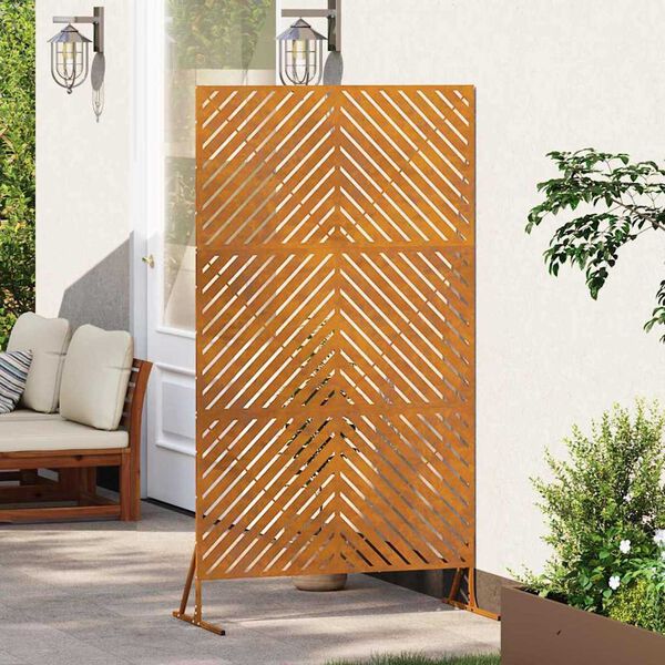 vidaXL Privātuma ekrāns Pelēka 100 x 50 x 180 cm Tērauds