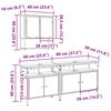 vidaXL Vannas istabas mēbeļu komplekts 3 pcs Brūna Inženierijas koks