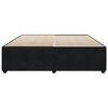 vidaXL gulta bez matrača, melns, 180x200 cm, samts