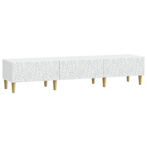 vidaXL Televizora skapī&scaron;a 147 x 34,5 x 30 cm Balts Inženierijas koks