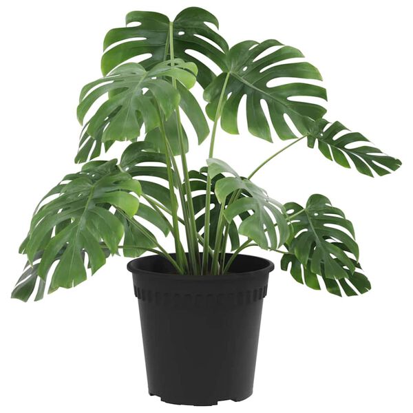 vidaXL Apaļais puķu pods 6 pcs Melna &Oslash; 19 x 16 cm Plastmasa