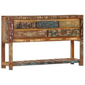 vidaXL kumode, 120x30x75 cm, pārstrādāts masīvkoks