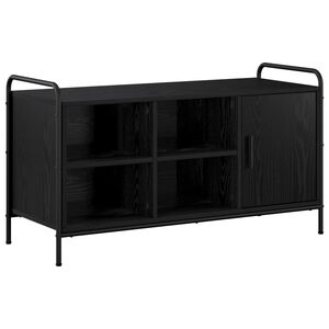 vidaXL Apavu skapis 100 x 39,5 x 55,5 cm Inženierijas koks Melns ozols