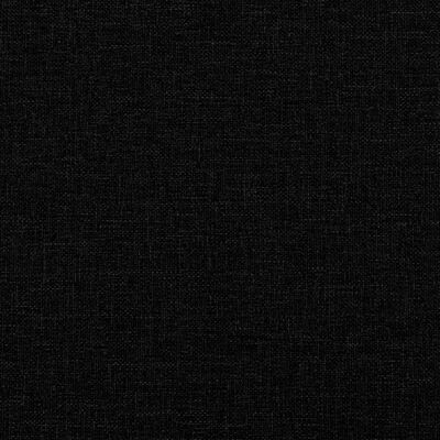 vidaXL L-formas dīvāngulta, melna, 275x140x70 cm, audums