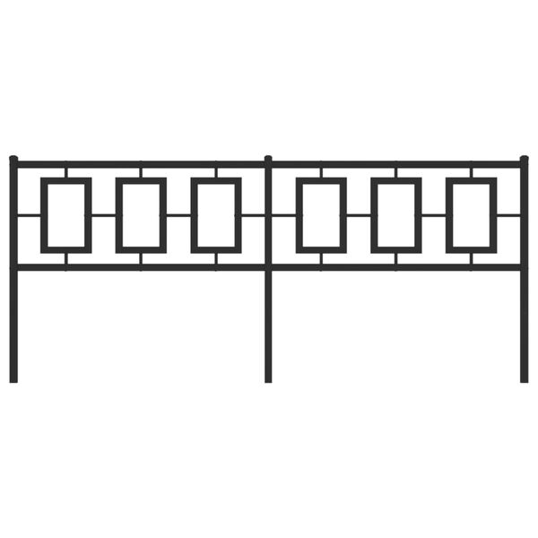 vidaXL rezerves galvgalis, metāls, melns, 193 cm