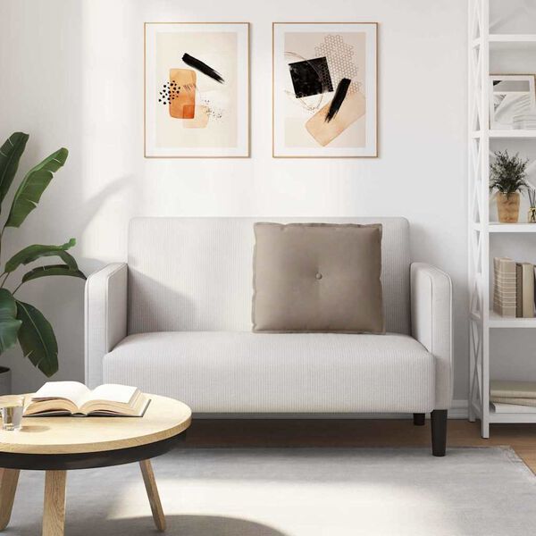 vidaXL Atpakaļ spilvens Pelēkbrūna 60 x 50 cm Mikrofibra