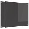 vidaXL Virtuves aizsargpaneļi 2 pcs Tum&scaron;i pelēks 70 x 60 cm