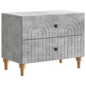 vidaXL Nakts skapītis ar atvilktni Betona pelēks 62 x 34,5 x 48 cm