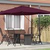 vidaXL Saulessargs Bordo sarkans 351 x 250 x 260 cm