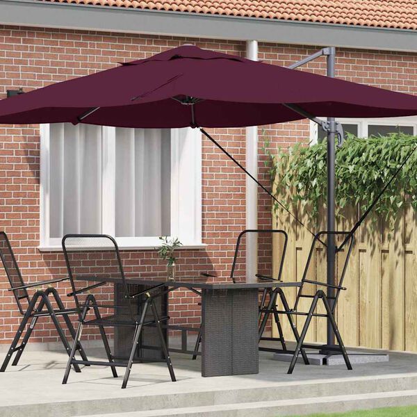 vidaXL Saulessargs Bordo sarkans 351 x 250 x 260 cm