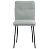 vidaXL virtuves krēsli, 2 gab., gaiši pelēks samts